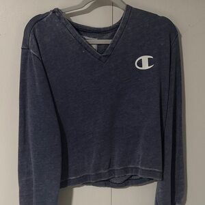 Champion Dark Blue V-Neck Pullover